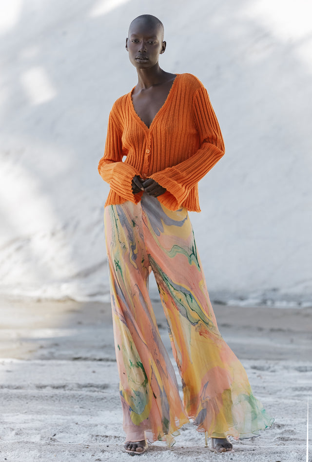 Mount Rogers Cardigan - Orange - Image 1