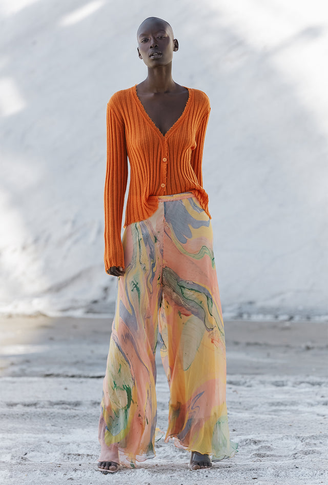 Mount Rogers Cardigan - Orange - Image 2