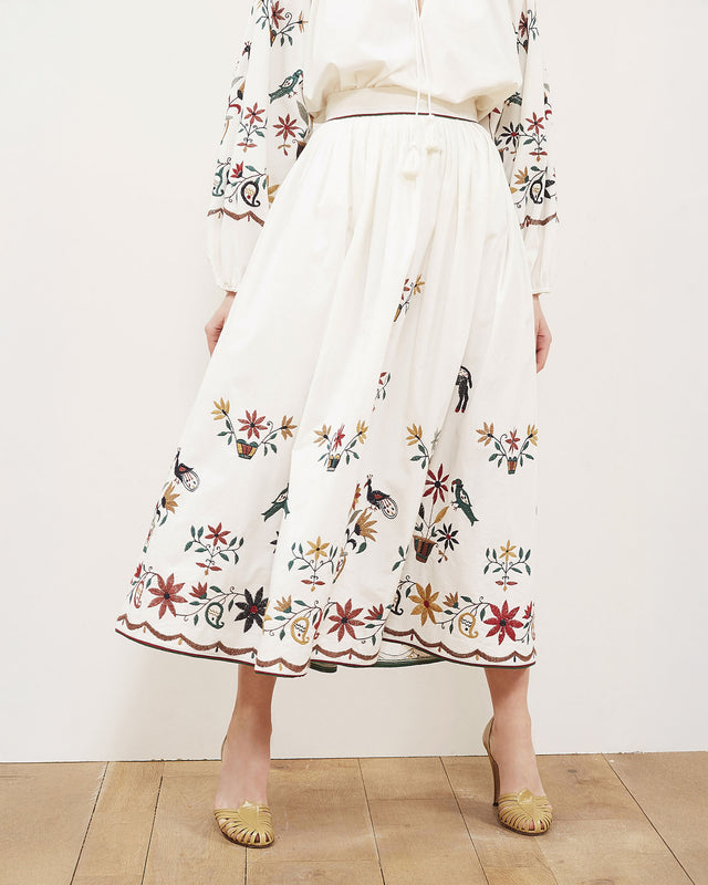 Gretel Skirt - Ecru - Image 1