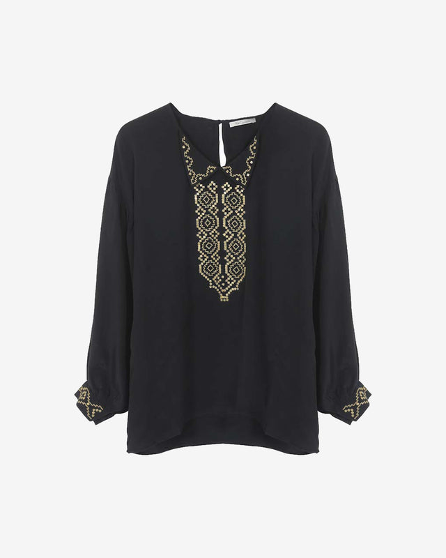 Tassia Blouse - Black - Image 1