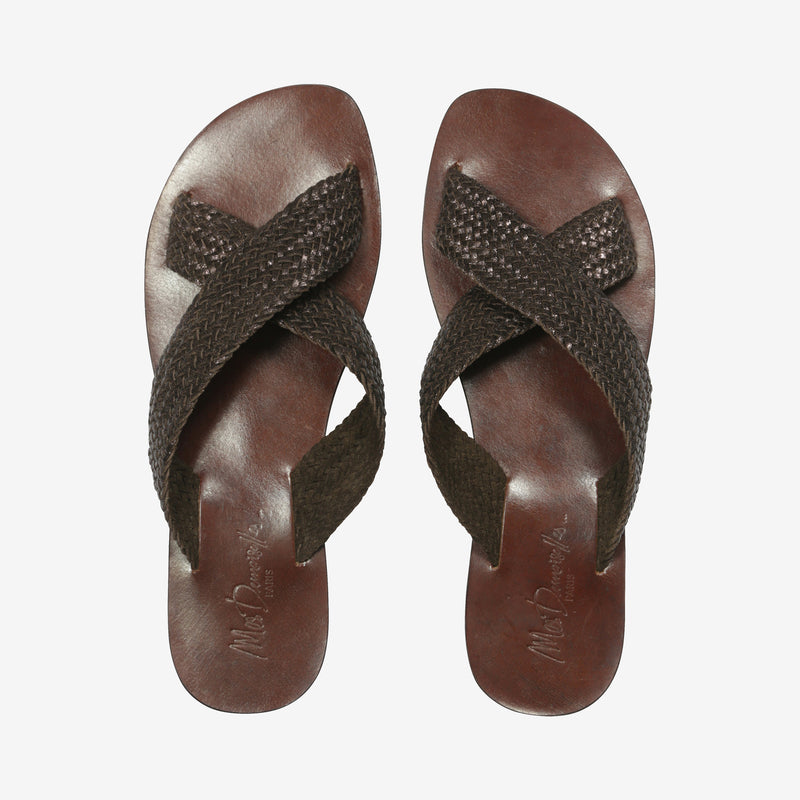 Ankh Sandals - Brown