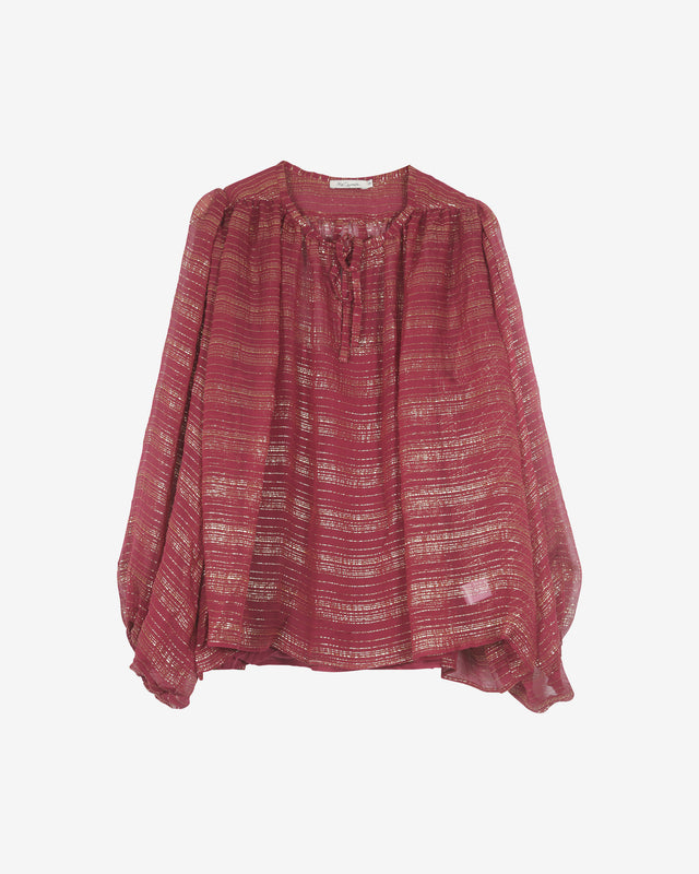 Blouse Esteban - Rouge - Dernière image