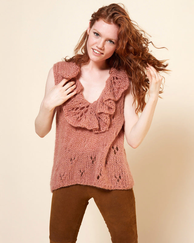 Frilou Top - Nude - Image 2