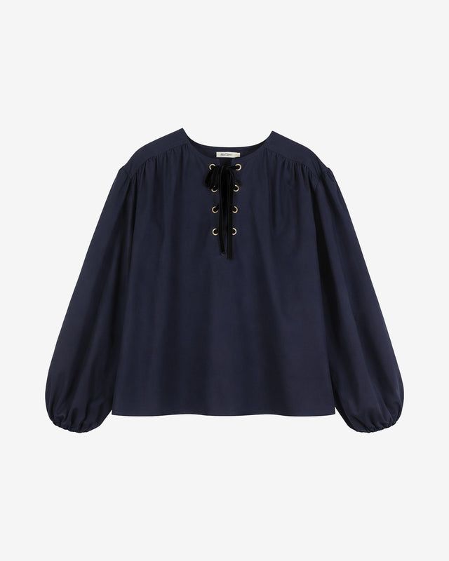 Graham Blouse - Navy Blue - Image 1