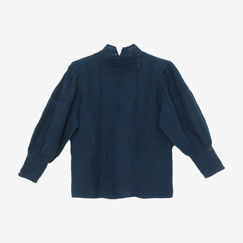 Byrds Blouse - Indigo