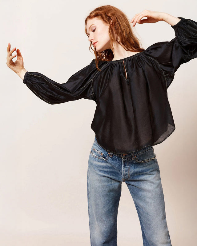Blouse Onagre - Noir - Image 3