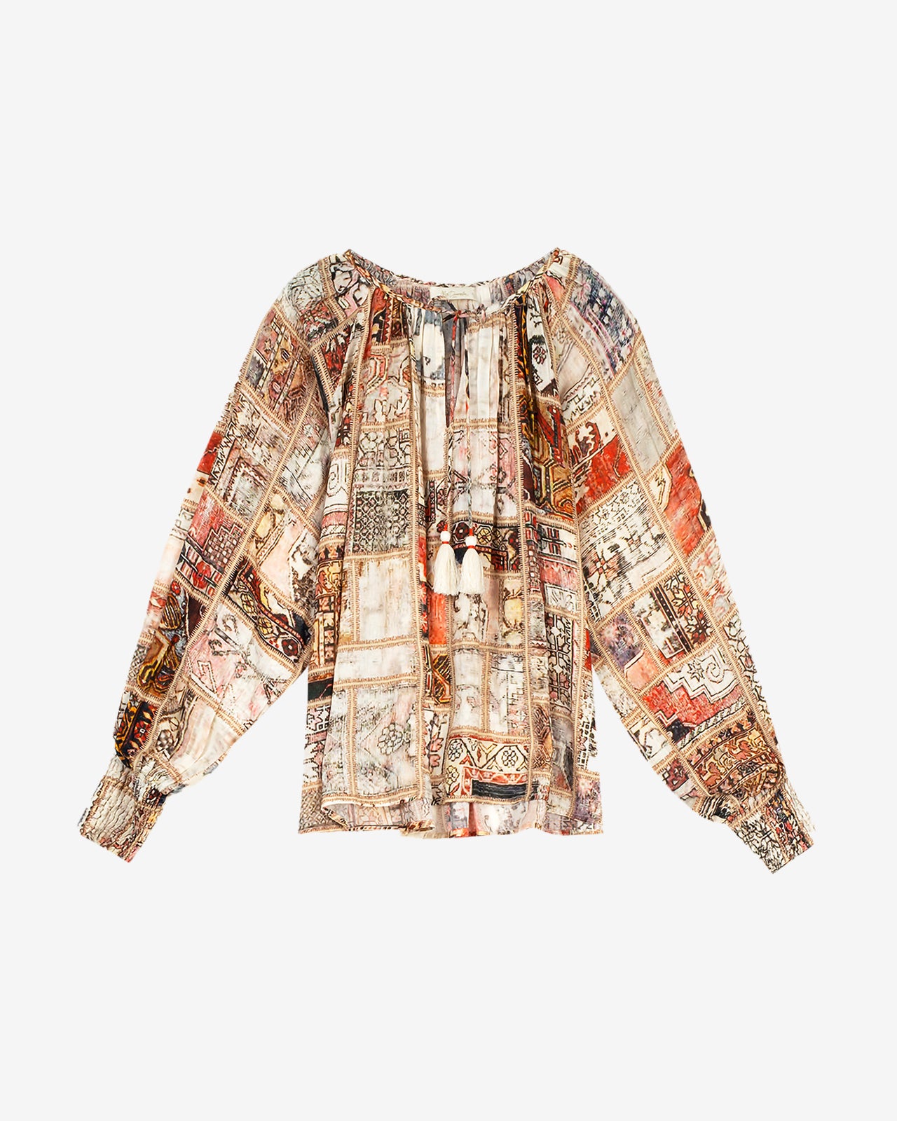 Circle Blouse - Brown - Image 1