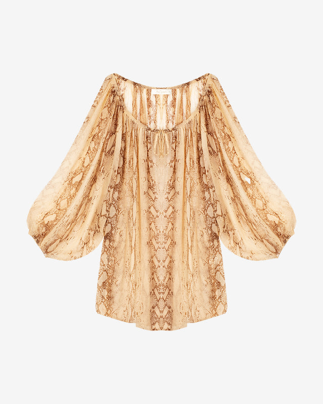 Python Blouse - Beige - Image 1