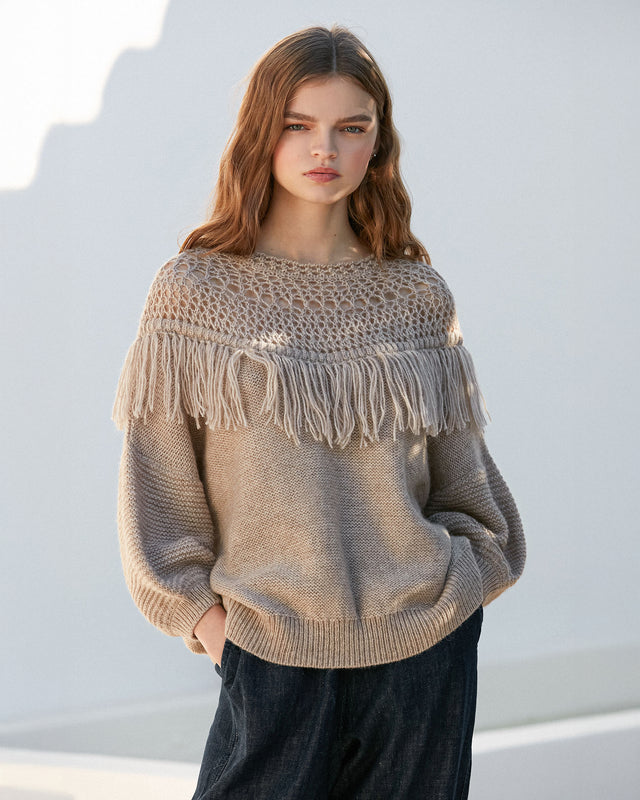 Pachamama Sweater - Ecru - Image 1