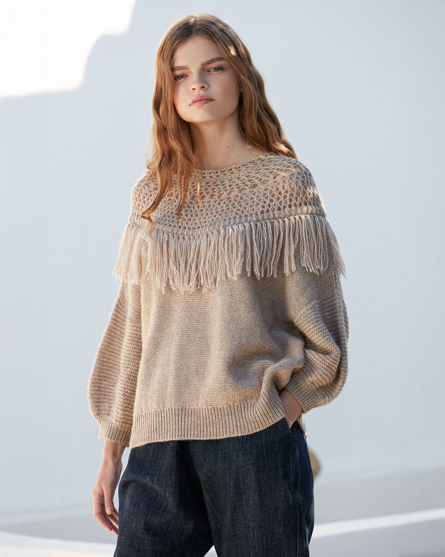 Pachamama Sweater - Ecru - Image 3
