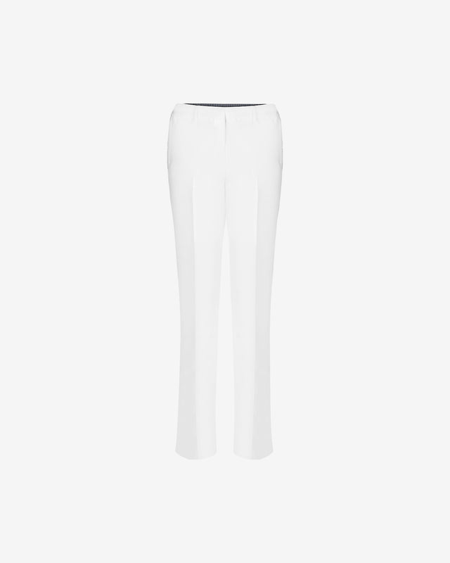 Pantalon Barry - Blanc : Lignes audacieuses et touches de féminité Mes Demoiselles - Dernière image