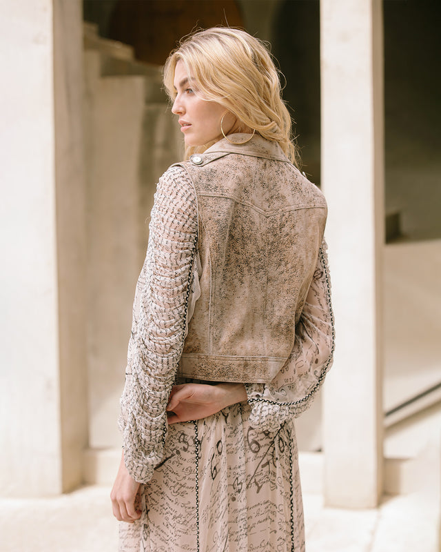 Veste sans manches double boutonnage, effet vieilli, structurée - Manteaux & vestes Mes Demoiselles - Image 1