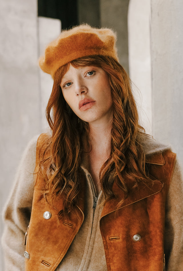 Cherie Beret - Ochre - Image 1