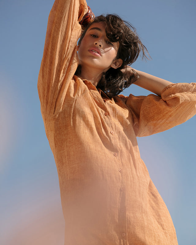 Chemise Diane - Pêche - Image 1