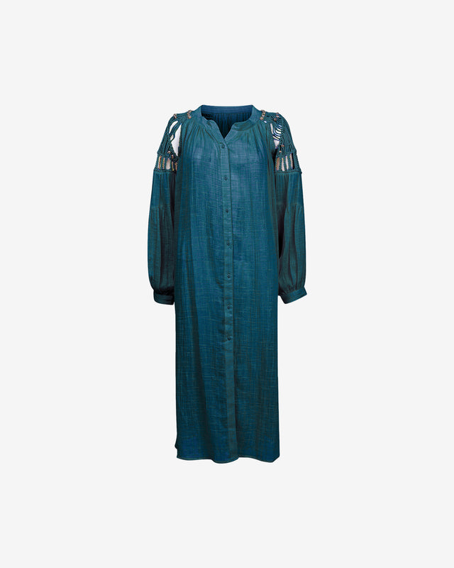 Robe Madja - Turquoise Fonce - Image 2