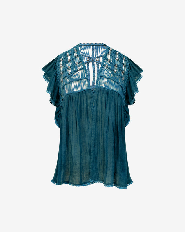 Musa Blouse - Dark Turquoise - Image 1