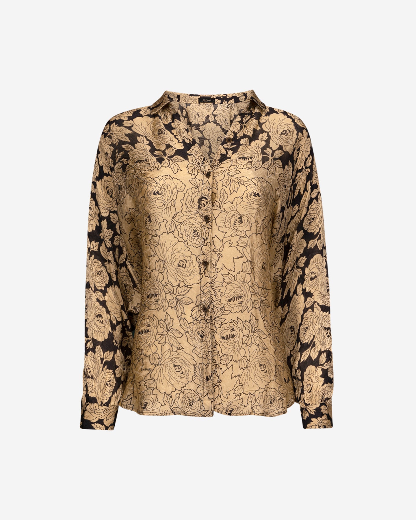 Rose Folia Shirt - Beige
