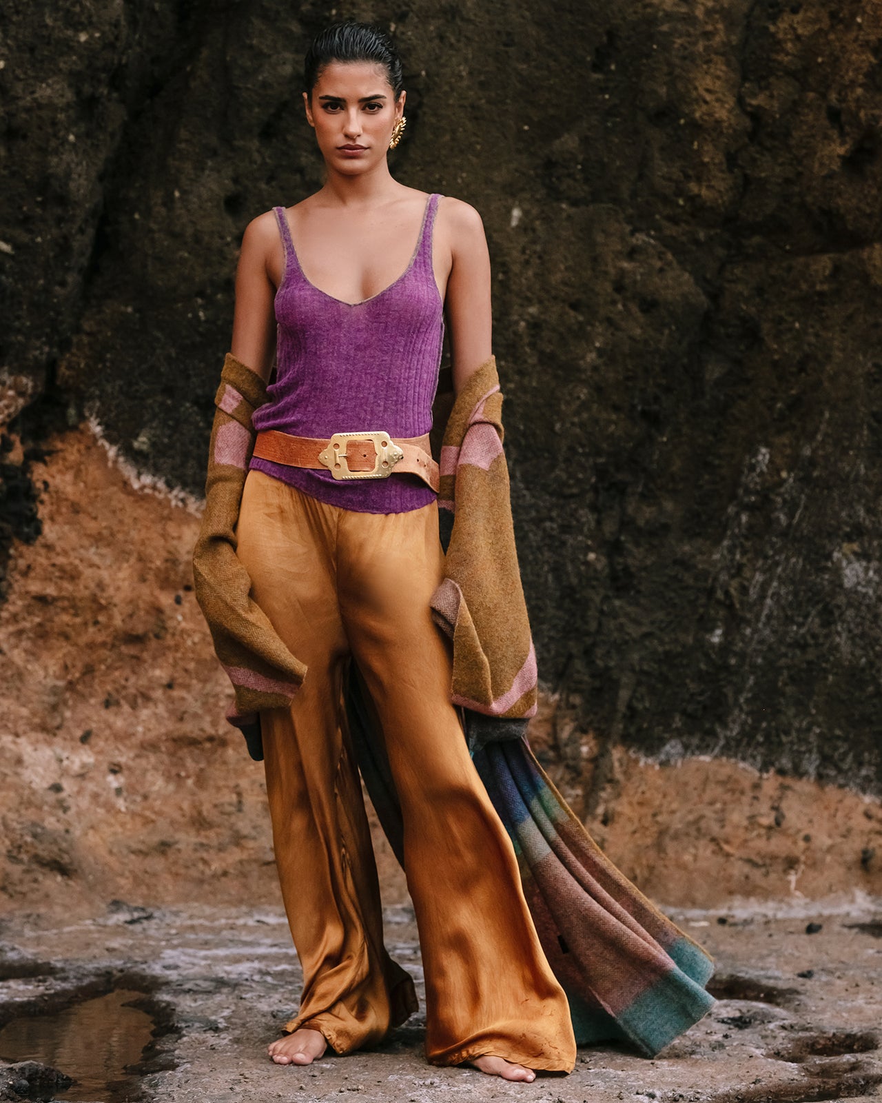 Pantalon Venie - Ocre - Image 1