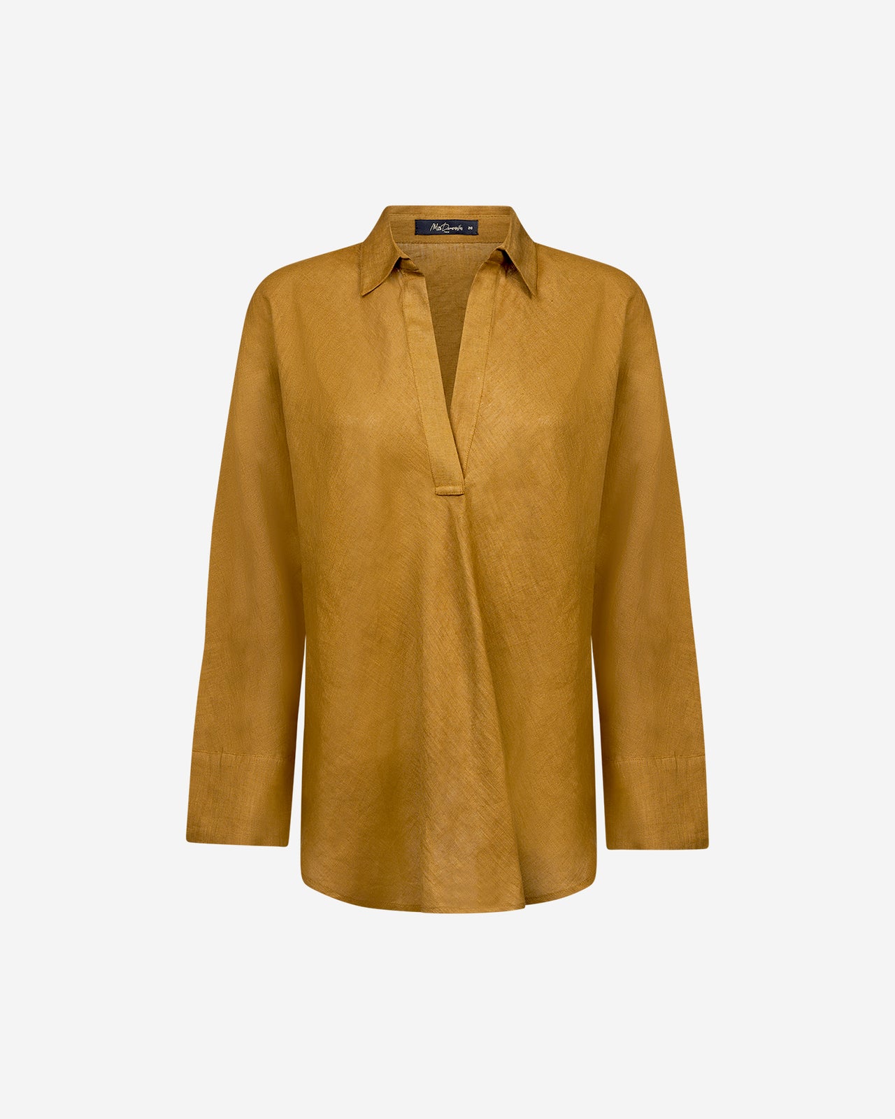 Blouse Cicco - Bronze : Blouse en toile de lin bronze Mes Demoiselles - Image 6