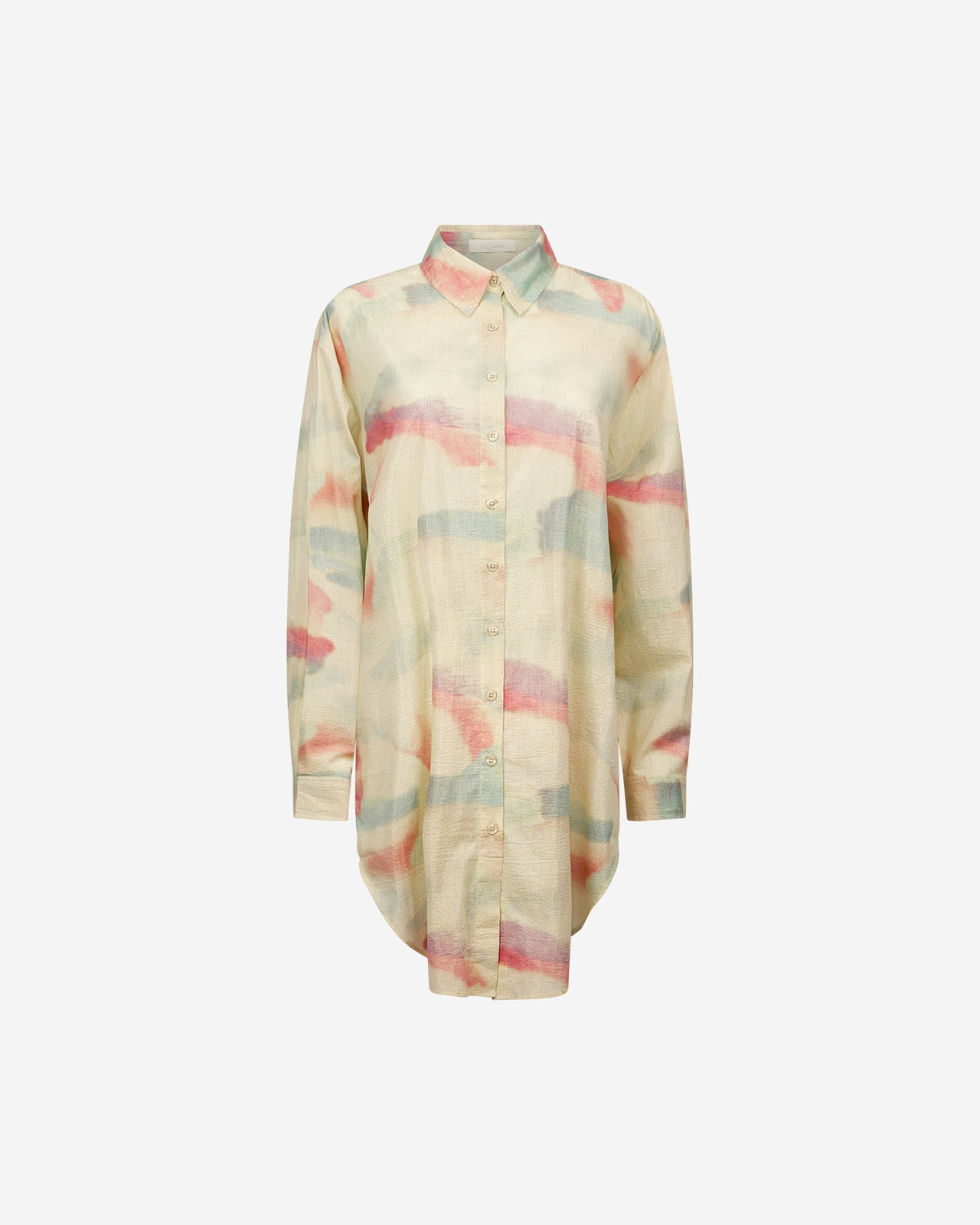 Chemise Danat - Jaune : Chemise longue en coton pastel Mes Demoiselles - Image 7