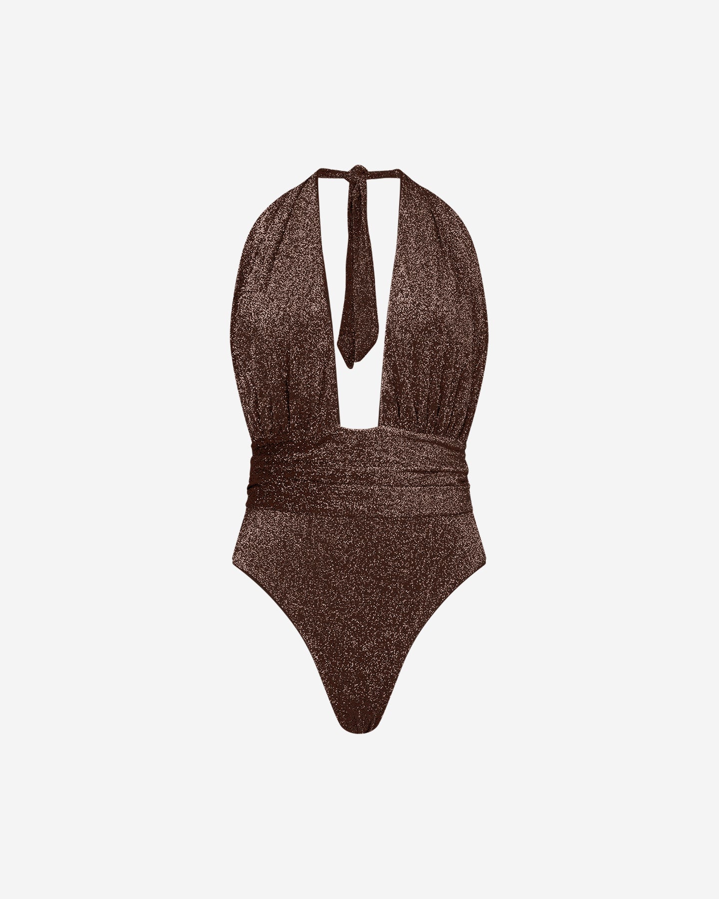 Maillot de bain une pièce en lurex bronze : Maillots de bain Mes Demoiselles