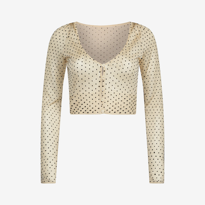 Cardigan Plum - Beige