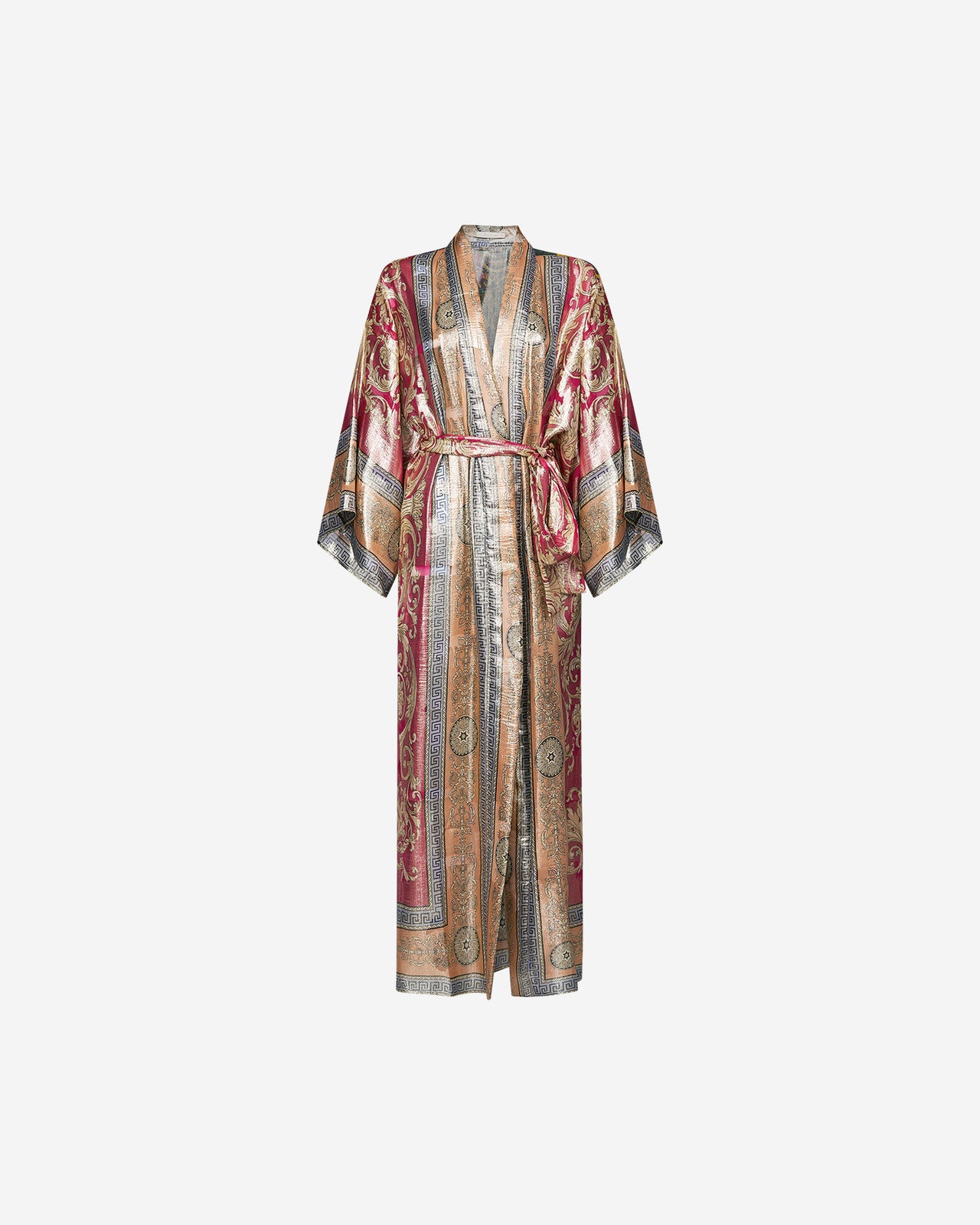 Kimono Reggio - Rose : Kimono en soie lurex imprimée Mes Demoiselles - Image 7