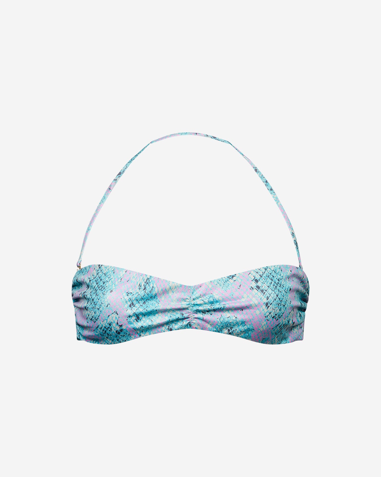 Maillot De Bain Sandra - Bleu : Bandeau de bain imprimé reptile Mes Demoiselles - Image 5