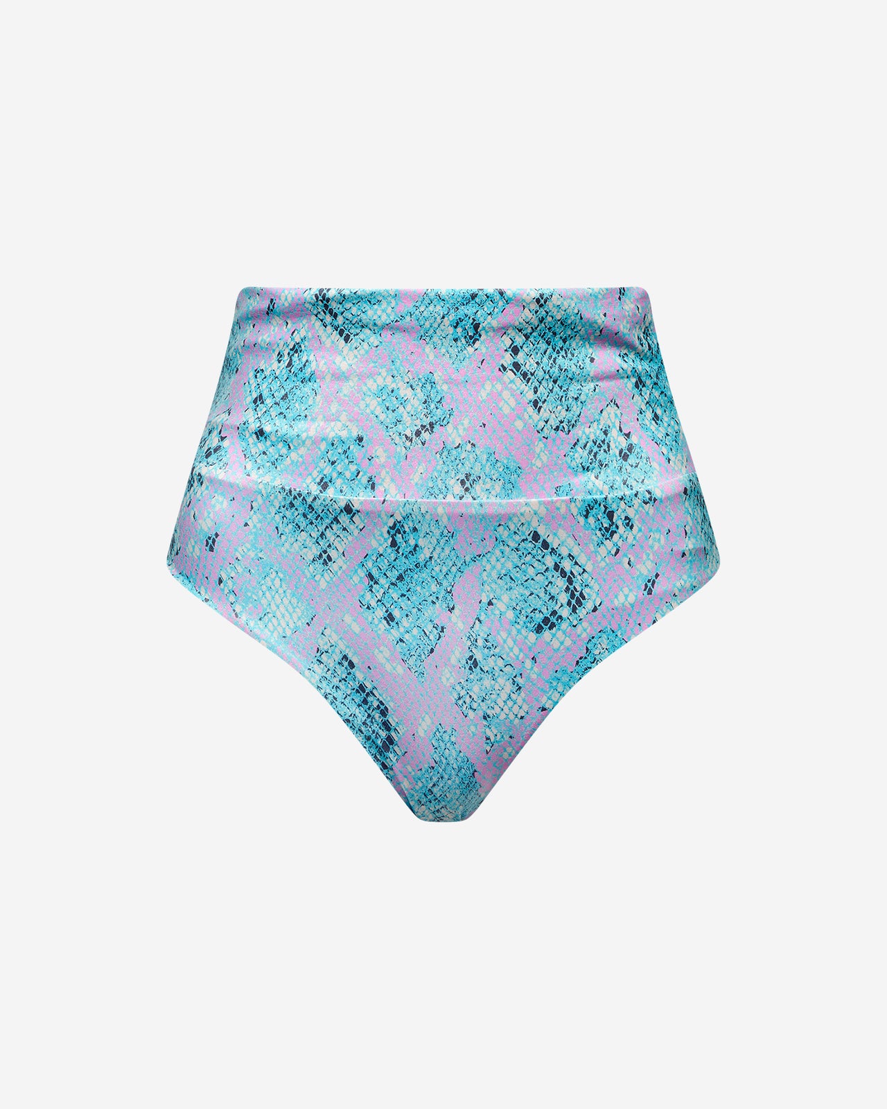 Maillot De Bain Sensy - Bleu : Culotte de bain haute impression reptile Mes Demoiselles - Image 4