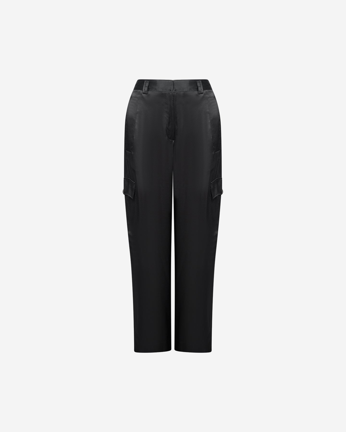 Pantalon Silma - Noir : Pantalon noir long et ample avec poches côtés Mes Demoiselles