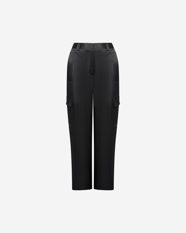 Pantalon Silma - Noir : Pantalon noir long et ample avec poches côtés Mes Demoiselles - Dernière image