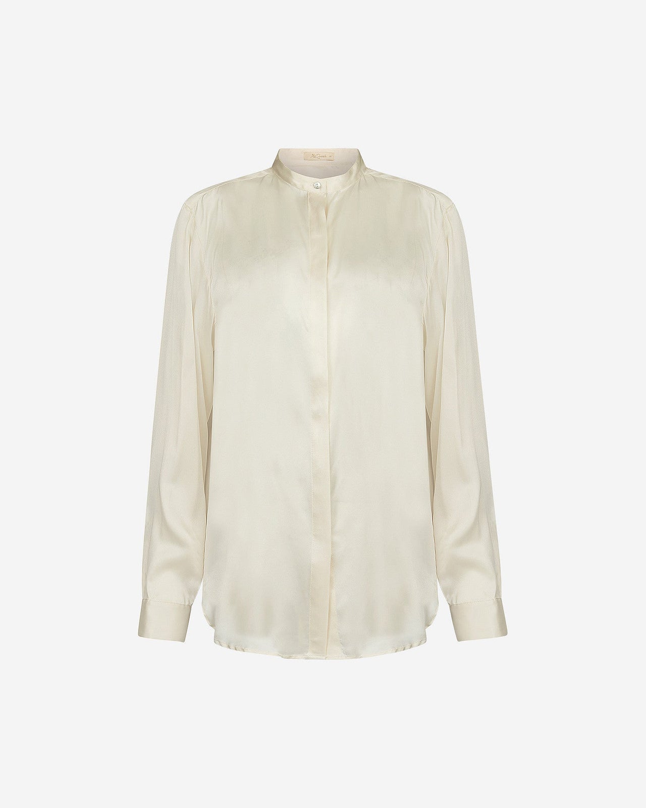 Chemise Silveness - Ivoire : Chemise en satin de soie ivoire aux lignes épurées Mes Demoiselles - Image 7