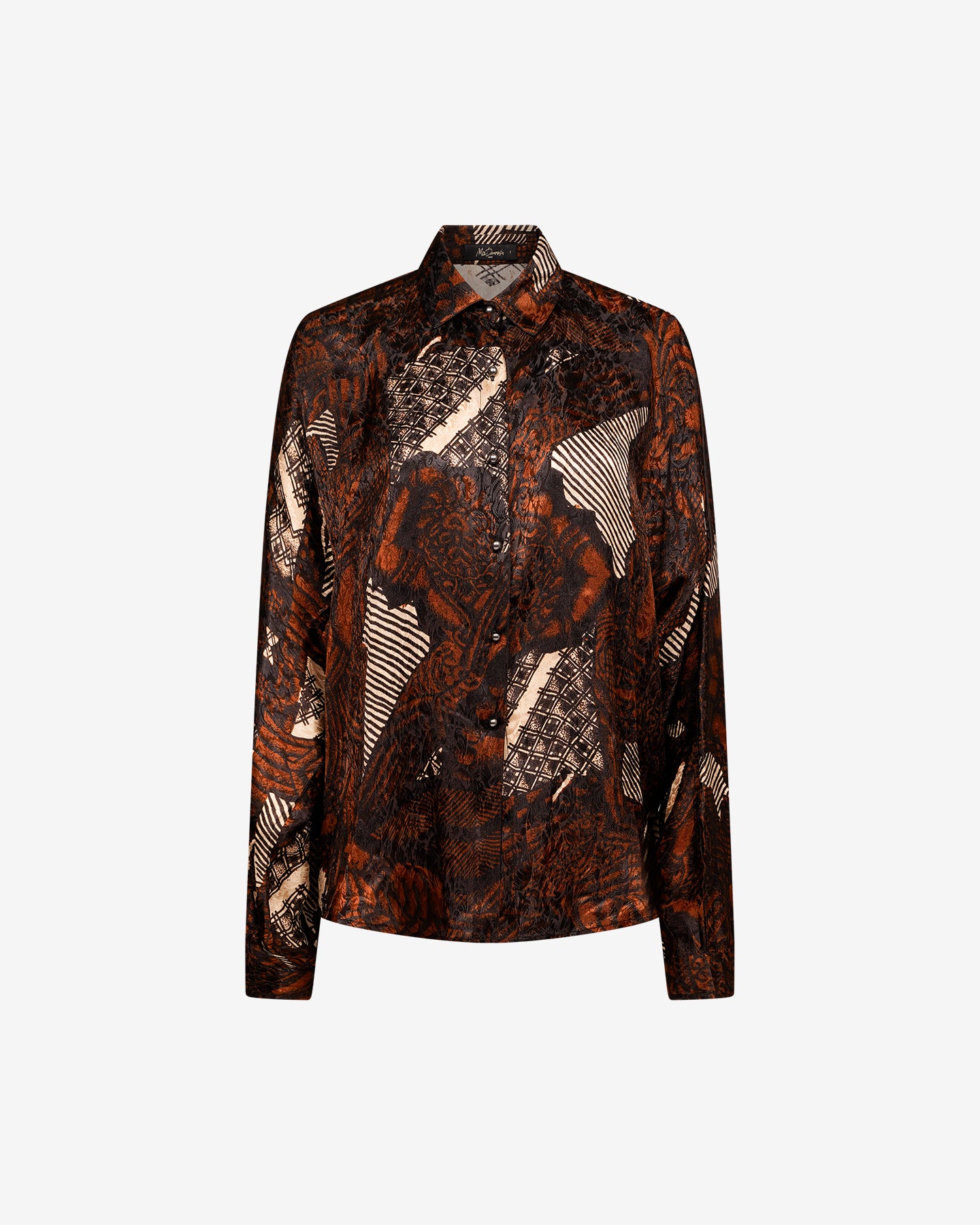 Chemise Abyss - Terracotta : Chemise à l'imprimé subtil Mes Demoiselles