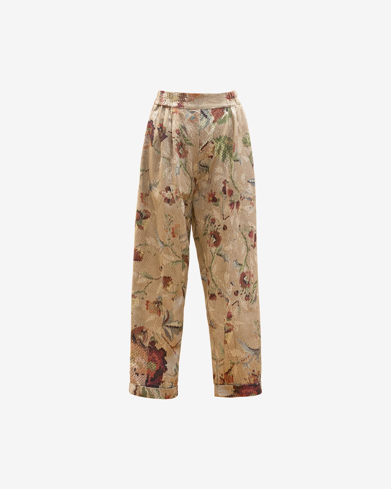 Pantalon Alma - Beige : Pantalon droit imprimé floral Mes Demoiselles - Image 6