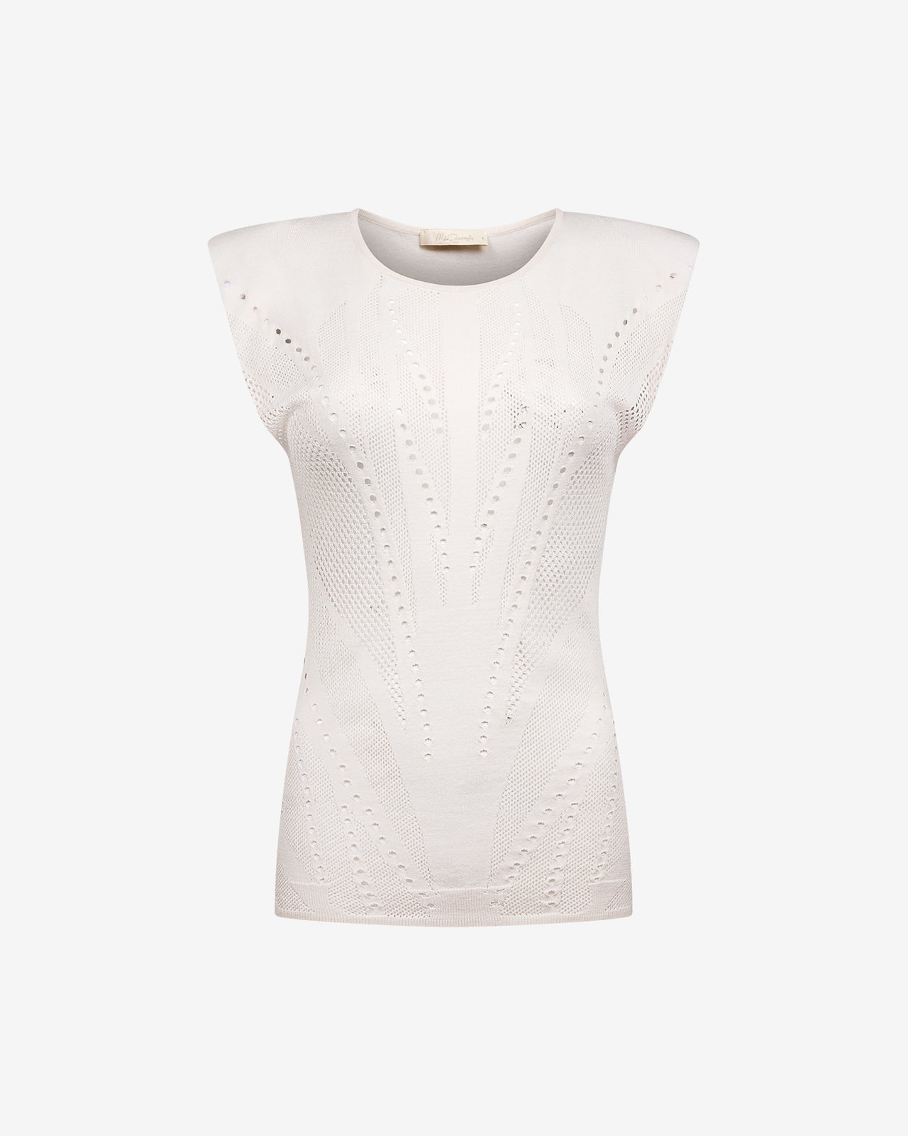 Top Bodhi - Ivoire : Top en pointelle ivoire sans manches Mes Demoiselles - Image 6
