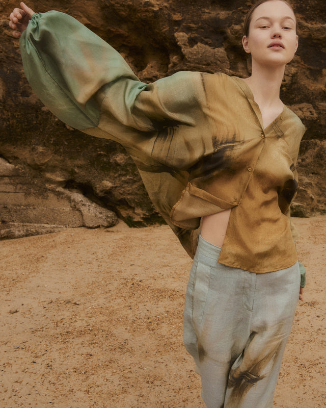 Blouse Bulda - Vert - Image 3