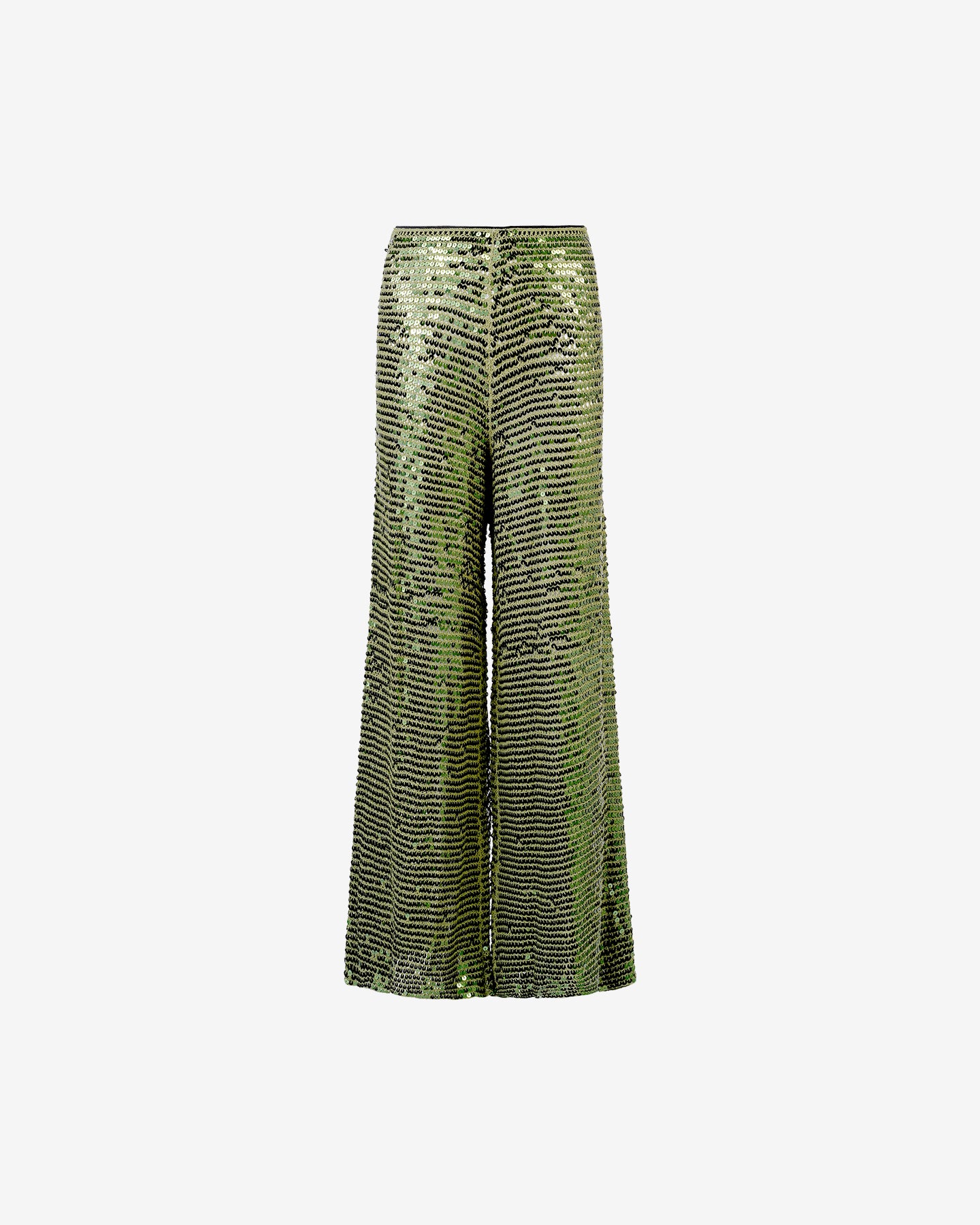 Pantalon Castelia - Kaki : Pantalon long en filet de sequins kaki clair Mes Demoiselles