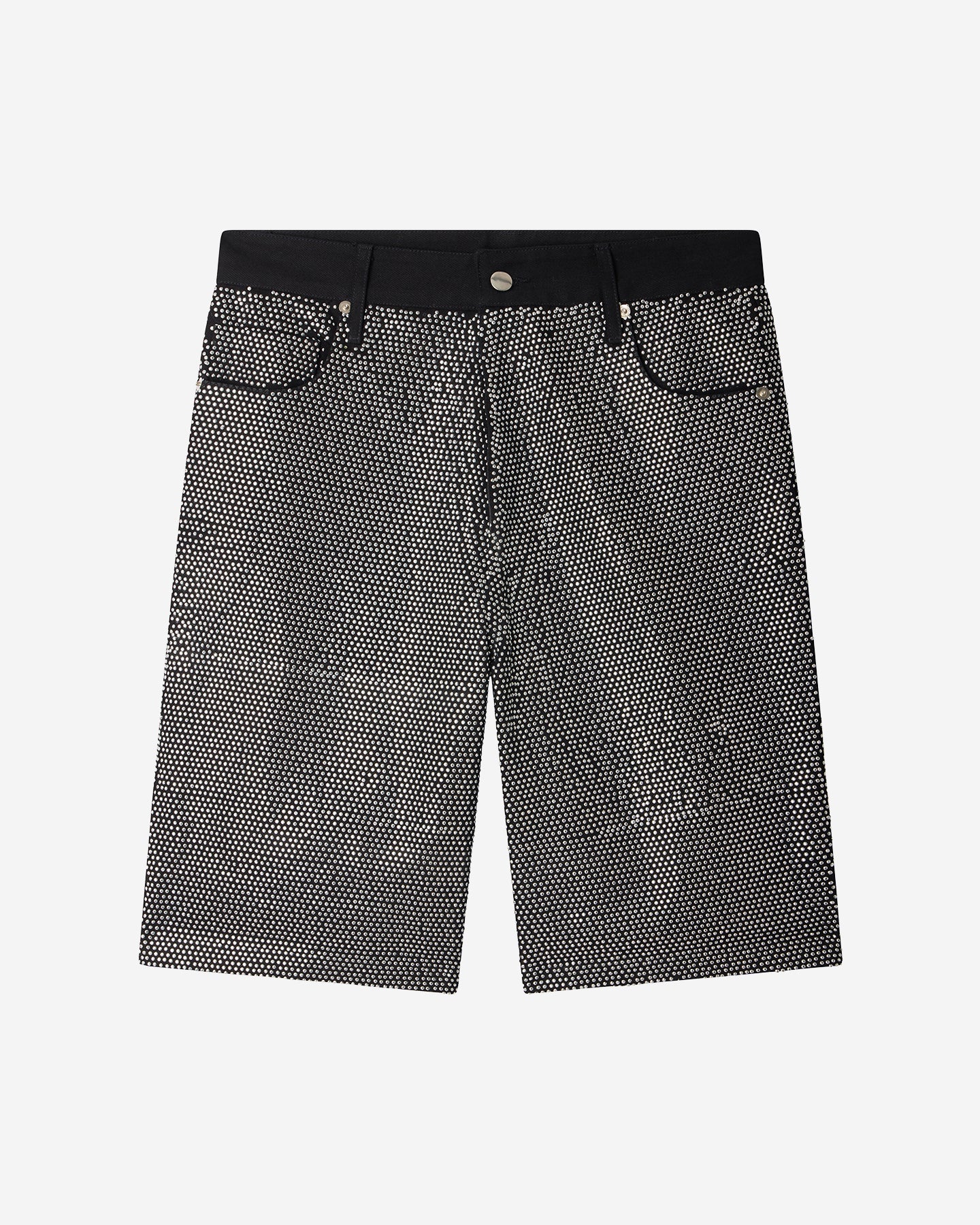 Bermuda Cherie - Noir : Bermuda strass sur fond noir Mes Demoiselles