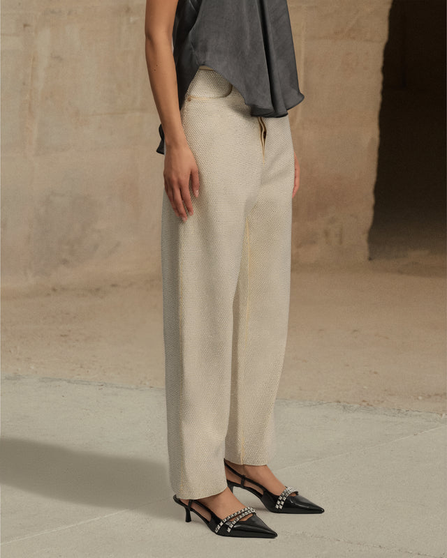Pantalon Creme - Écru - Image 2