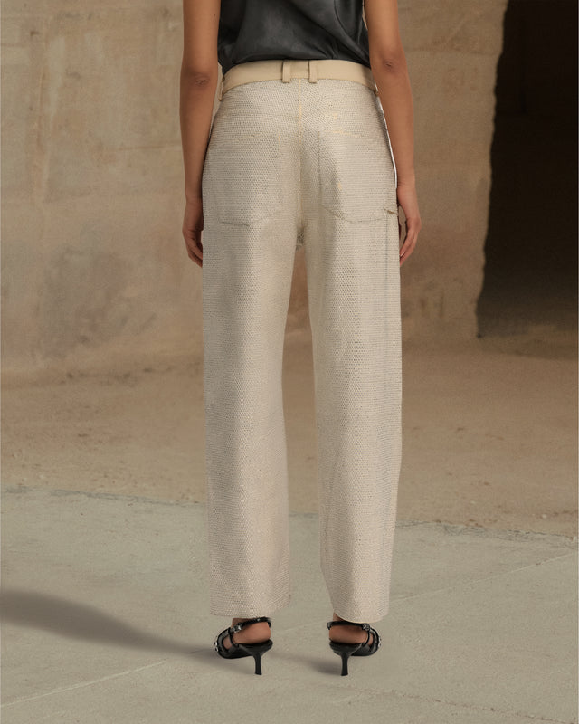 Pantalon Creme - Écru - Image 3