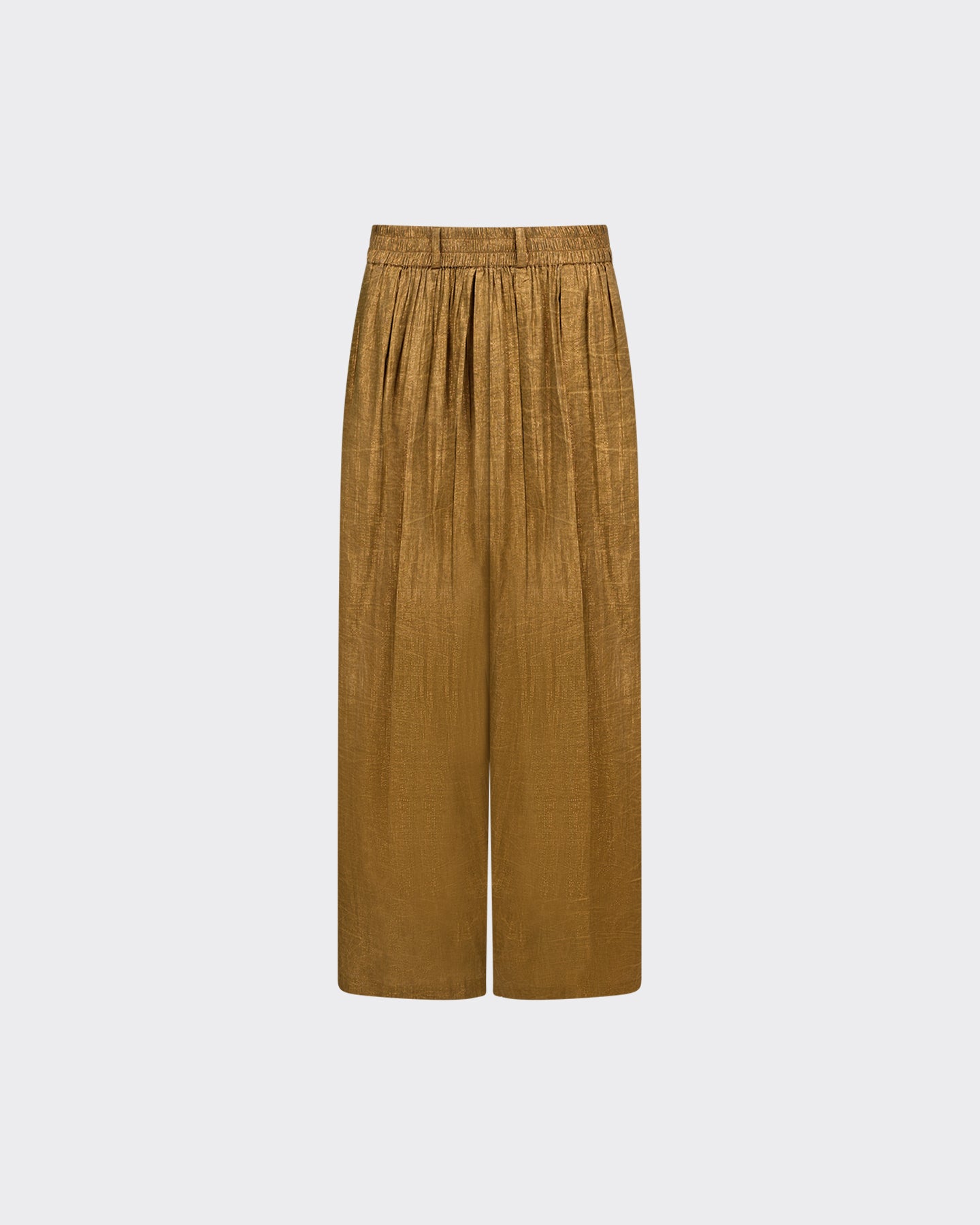 Pantalon Dahbia - Olive : Pantalon ample avec fil lurex doré Mes Demoiselles