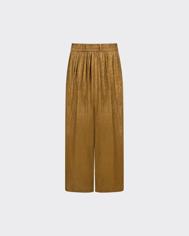 Pantalon Dahbia - Olive : Pantalon ample avec fil lurex doré Mes Demoiselles - Dernière image