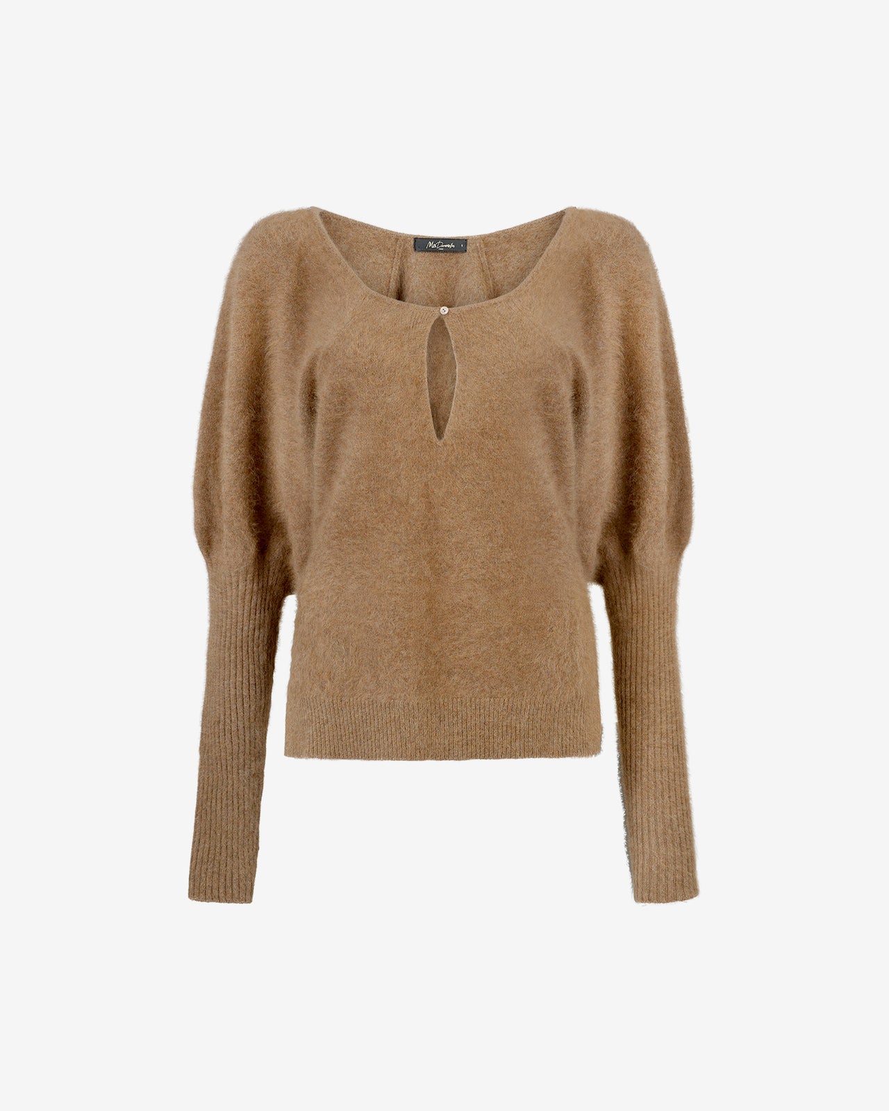 Pull Doil - Marron : Pull féminin en laine de raccoon marron Mes Demoiselles - Image 7