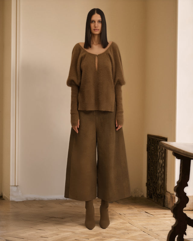 Doil Sweater - Brown - Image 1