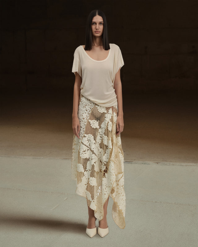 Dreux Scarf - Ivory - Image 1