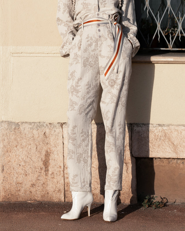 Pantalon Edal - Porcelaine - Image 2