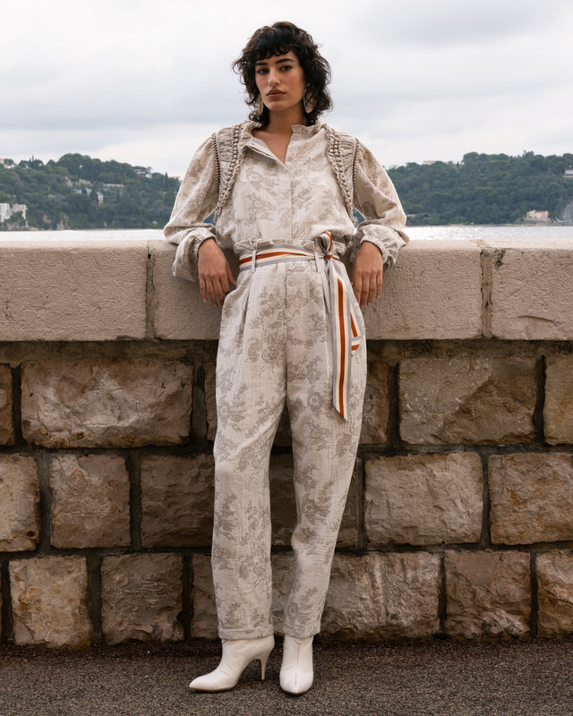 Pantalon Edal - Porcelaine - Image 1