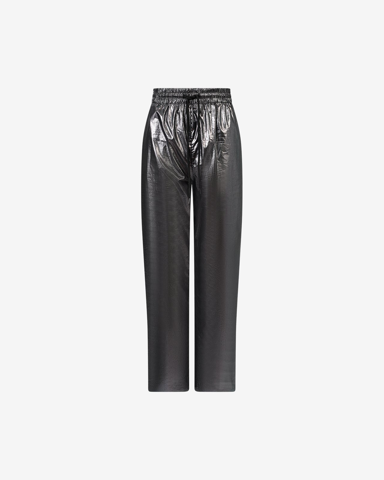 Pantalon Elta - Argent : Pantalon esprit jogging avec enduction silver Mes Demoiselles - Image 5