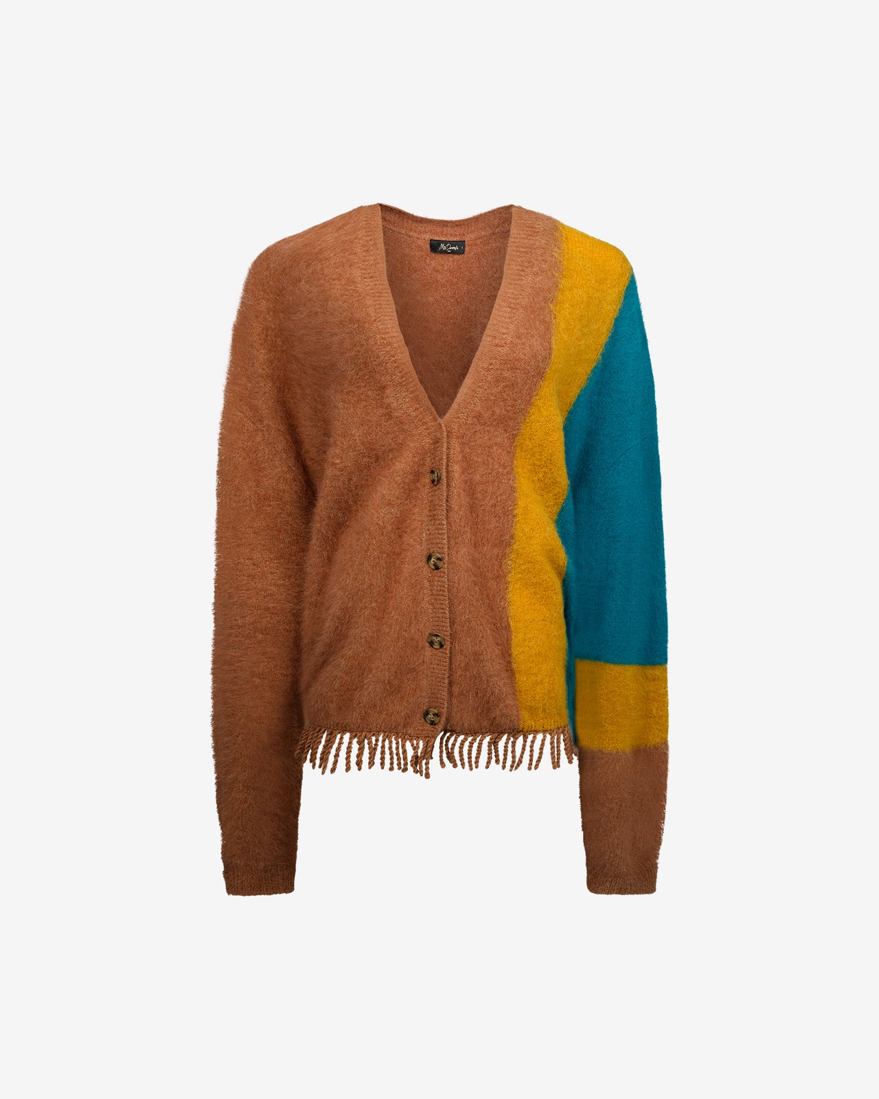 Cardigan Fowler - Camel : Cardigan doux greige à franges Mes Demoiselles - Image 6