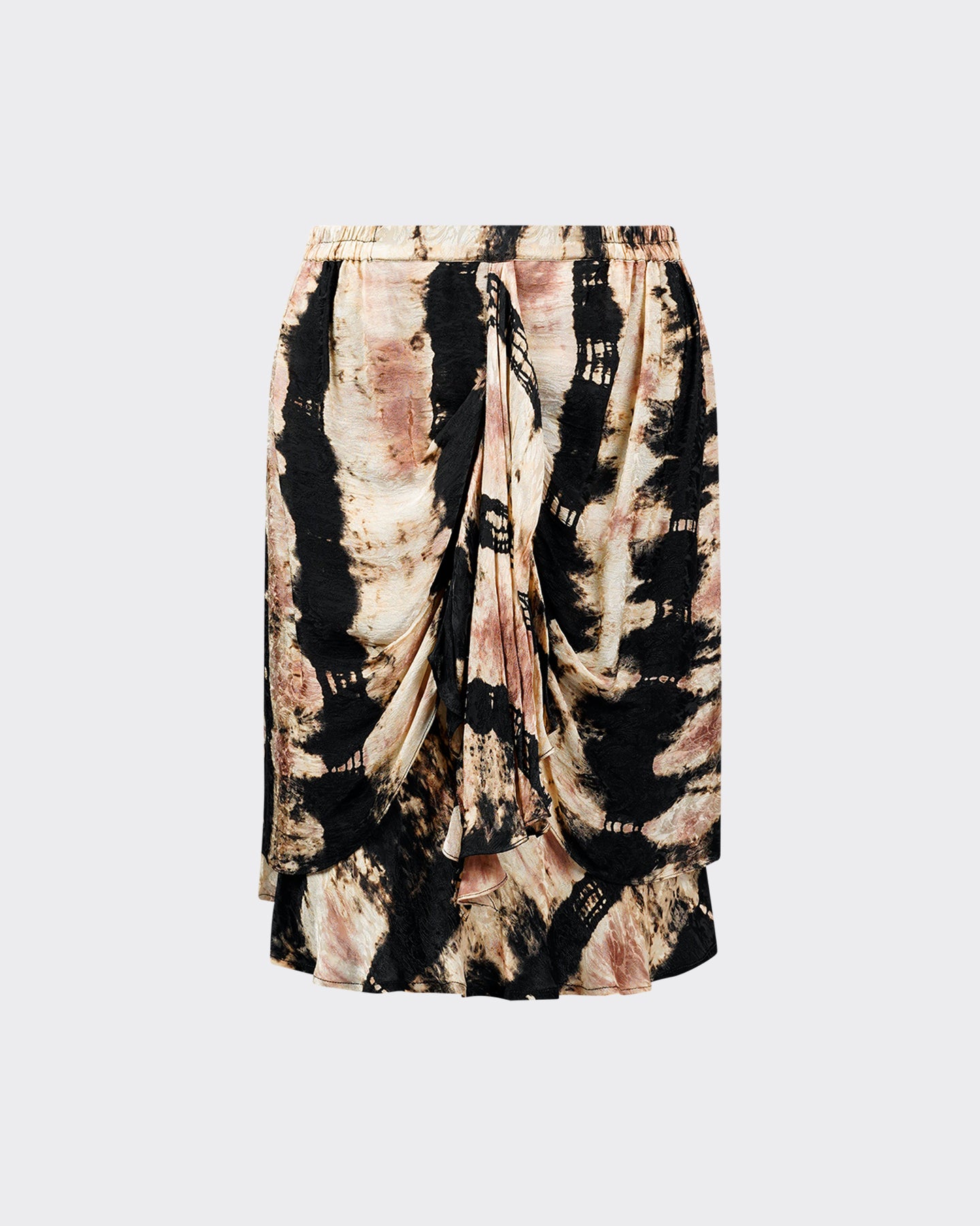 Jupe Fuzal - Beige : Jupe courte imprimé tye&dye Mes Demoiselles